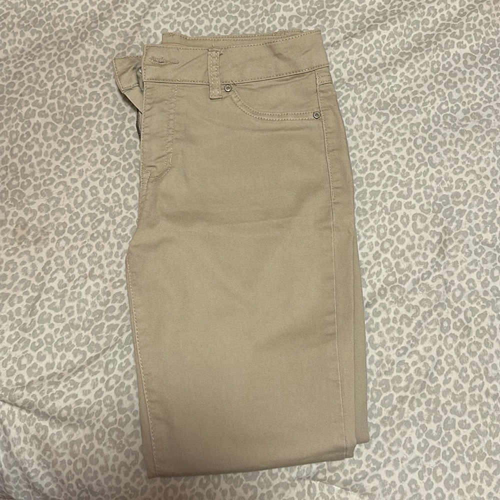 Blue Spice Khaki Skinny Leg Pants